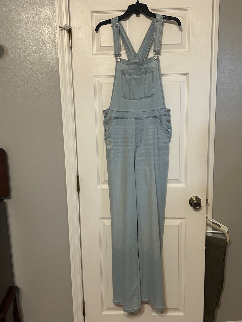 Jessica Simpson Light Blue Denim Overalls - Wide Leg